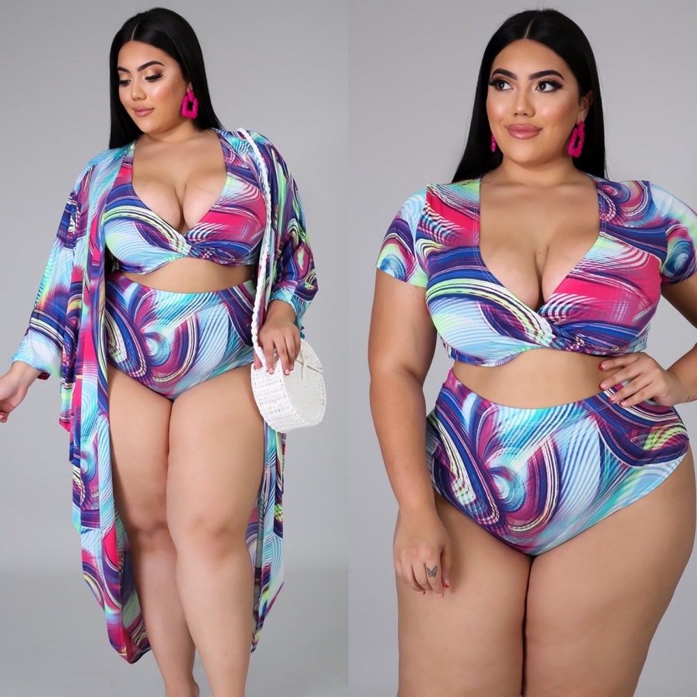 PLUS SIZE 3 PC SWIMSUIT 🩱
